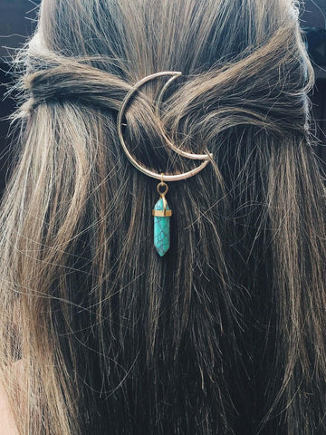 VENUS Hair Clip - Turquoise-HAIR CLIP- Boheme Junction