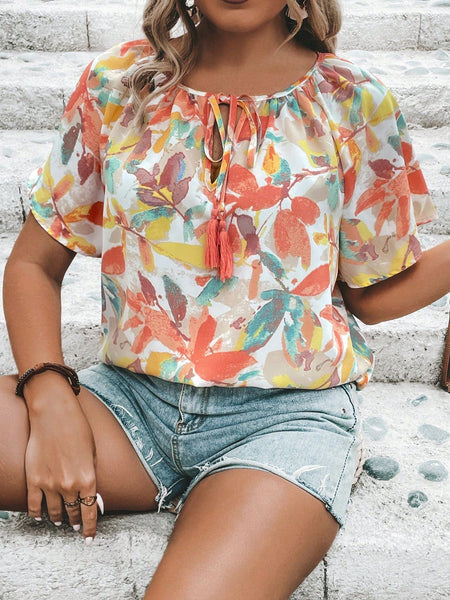 PLUS SIZE Courtney Top-Plus Size Blouses- Boheme Junction