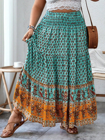 PLUS SIZE Soho Maxi Skirt-Plus Size Skirts- Boheme Junction