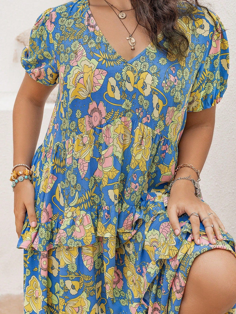 PLUS SIZE Aiden Maxi Dress - Blue | Boho Plus Size Dress | BOHEME JUNCTION PLUS SIZE Aiden Maxi Dress - Blue | Boho Plus Size Dress | BOHEME JUNCTION