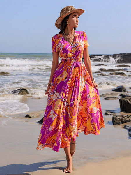 MARA Maxi Dress - Purple-Women Dresses- Boheme Junction