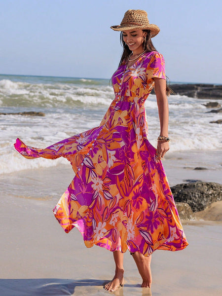 MARA Maxi Dress - Purple-Women Dresses- Boheme Junction