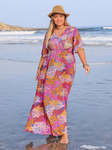 PLUS SIZE Jamaya Maxi Dress-Plus Size Dresses- Boheme Junction