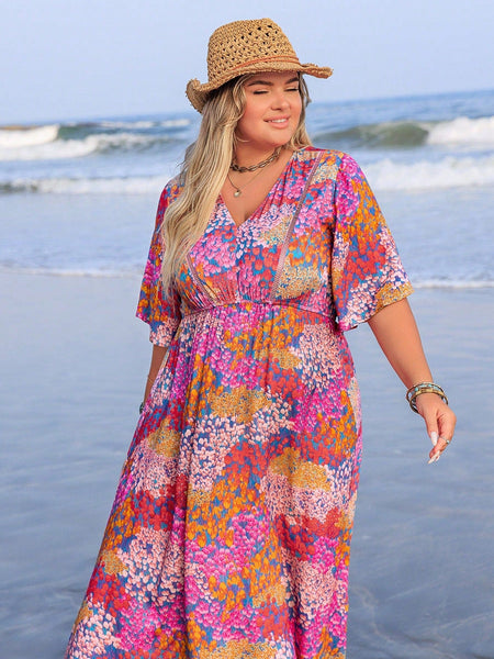 PLUS SIZE Jamaya Maxi Dress-Plus Size Dresses- Boheme Junction