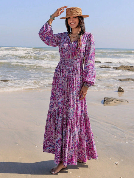 JAYDE Maxi Dress - Purple-Women Dresses- Boheme Junction