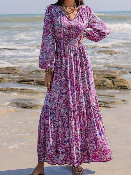 JAYDE Maxi Dress - Purple-Women Dresses- Boheme Junction