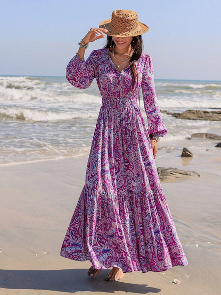 JAYDE Maxi Dress - Purple-Women Dresses- Boheme Junction