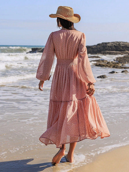 COVE Maxi Dress - Blush-Women Dresses- Boheme Junction