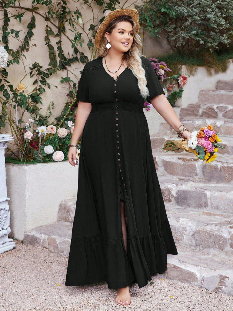 PLUS SIZE Anais Maxi Dress - Black | Boho Plus Size Dress | BOHEME JUNCTION PLUS SIZE Anais Maxi Dress - Black | Boho Plus Size Dress | BOHEME JUNCTION