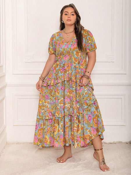 PLUS SIZE Aiden Maxi Dress-Plus Size Dresses- Boheme Junction