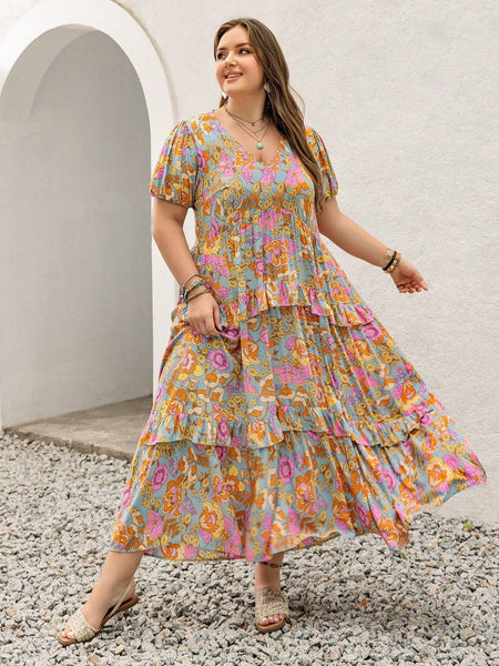 PLUS SIZE Aiden Maxi Dress-Plus Size Dresses- Boheme Junction