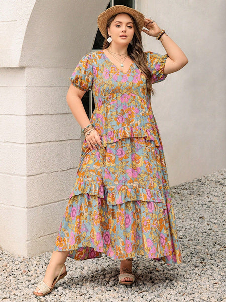 PLUS SIZE Aiden Maxi Dress-Plus Size Dresses- Boheme Junction