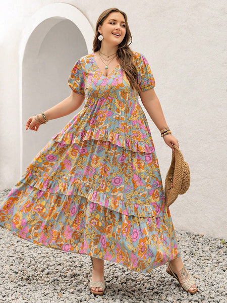 PLUS SIZE Aiden Maxi Dress-Plus Size Dresses- Boheme Junction