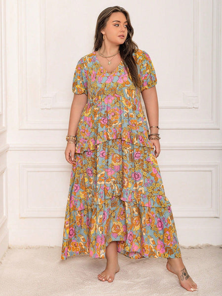 PLUS SIZE Aiden Maxi Dress-Plus Size Dresses- Boheme Junction