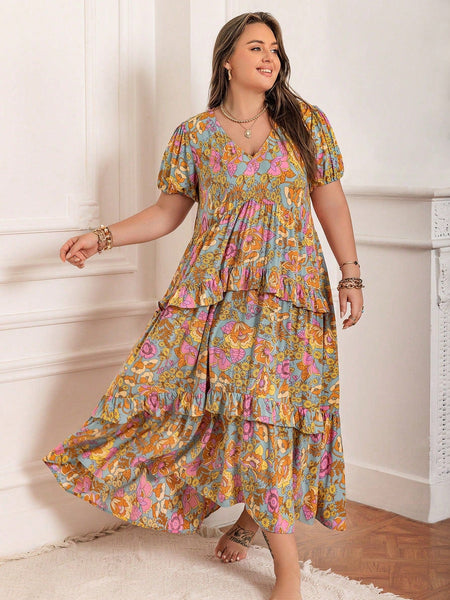 PLUS SIZE Aiden Maxi Dress-Plus Size Dresses- Boheme Junction