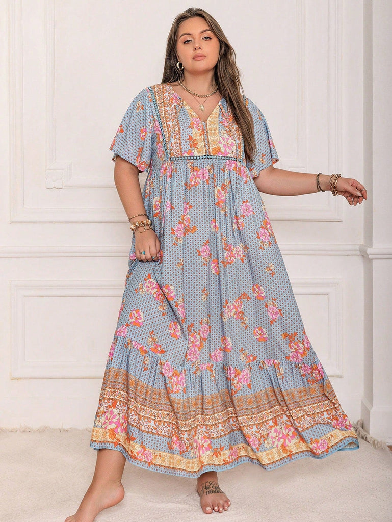 PLUS SIZE Victoria Maxi Dress - Dusty Blue | Boho Plus Size Dress | BOHEME JUNCTION PLUS SIZE Victoria Maxi Dress - Dusty Blue | Boho Plus Size Dress | BOHEME JUNCTION