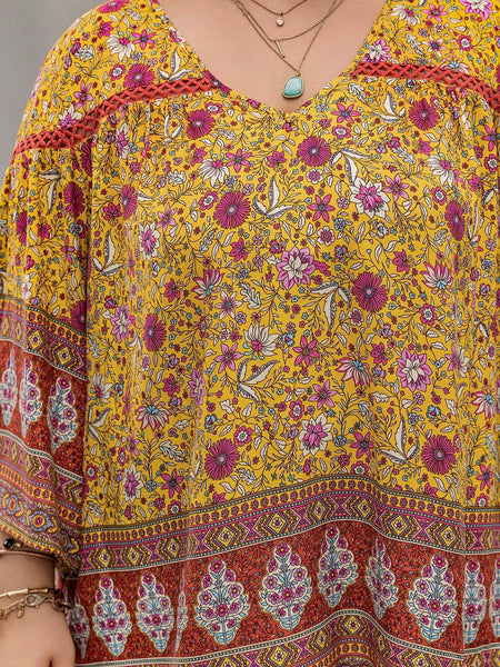 PLUS SIZE Ryder Top - Yellow-Plus Size Blouses- Boheme Junction