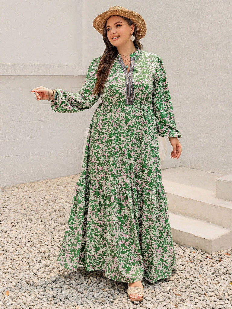 PLUS SIZE Carrie Maxi Dress - Green | Boho Plus Size Dress | BOHEME JUNCTION PLUS SIZE Carrie Maxi Dress - Green | Boho Plus Size Dress | BOHEME JUNCTION
