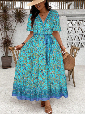 PLUS SIZE Derani Maxi Dress-Plus Size Dresses- Boheme Junction