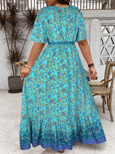 PLUS SIZE Derani Maxi Dress-Plus Size Dresses- Boheme Junction