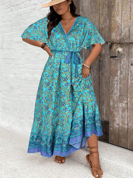 PLUS SIZE Derani Maxi Dress-Plus Size Dresses- Boheme Junction