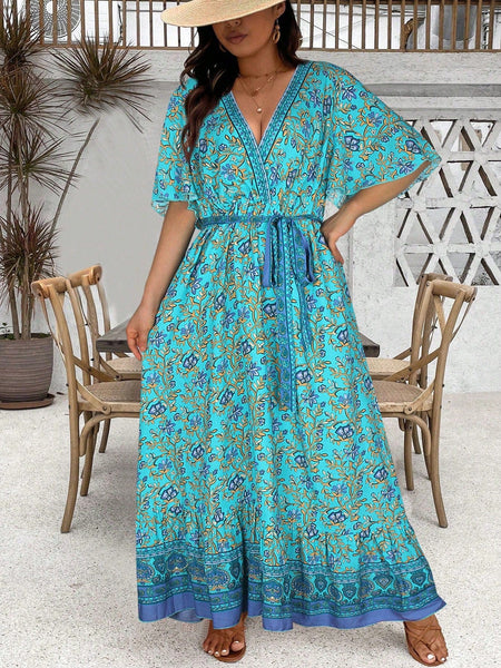 PLUS SIZE Derani Maxi Dress-Plus Size Dresses- Boheme Junction