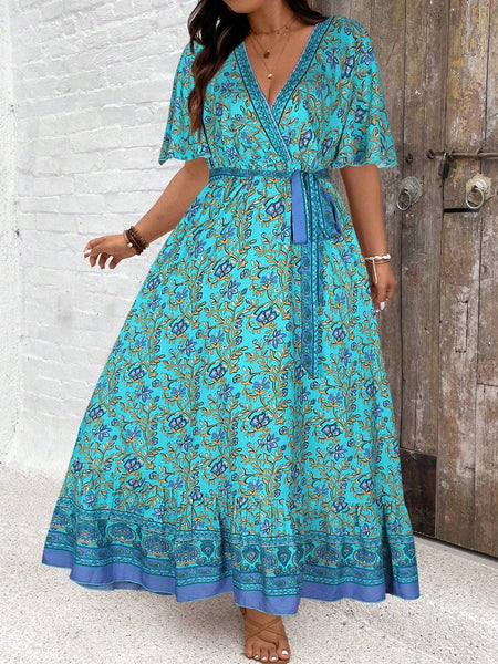 PLUS SIZE Derani Maxi Dress-Plus Size Dresses- Boheme Junction