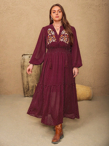 PLUS SIZE Zarina Maxi Dress-Plus Size Dresses- Boheme Junction