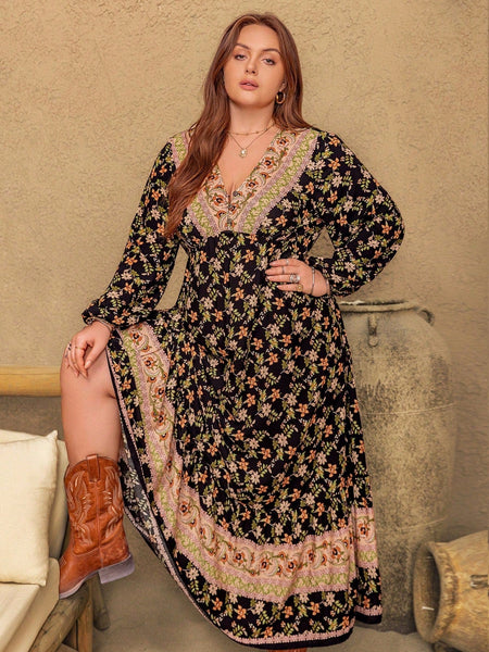 PLUS SIZE Ollie Maxi Dress-Plus Size Dresses- Boheme Junction