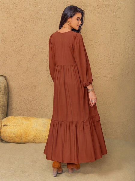 VELLA Maxi Dress-Arabian Dresses- Boheme Junction