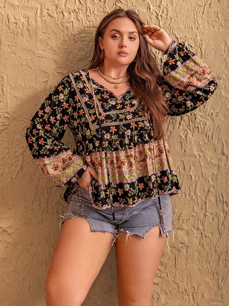 PLUS SIZE Aggie Top-Plus Size Blouses- Boheme Junction