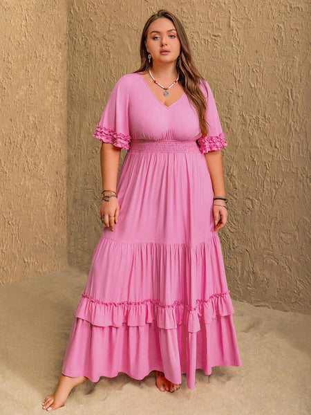 PLUS SIZE Molly Maxi Dress-Plus Size Dresses- Boheme Junction