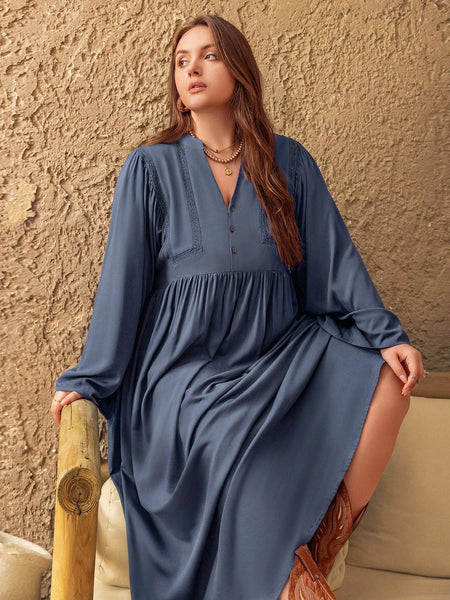 PLUS SIZE Martha Maxi Dress-Plus Size Dresses- Boheme Junction