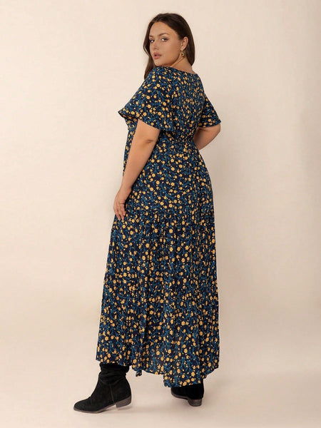 PLUS SIZE Ziggy Maxi Dress - Navy-Plus Size Dresses- Boheme Junction