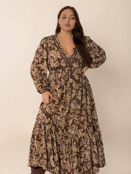 PLUS SIZE Janelle Maxi Dress-Plus Size Dresses- Boheme Junction