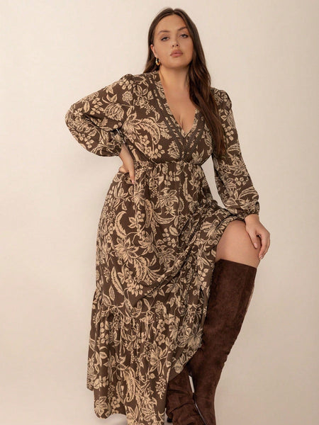 PLUS SIZE Janelle Maxi Dress-Plus Size Dresses- Boheme Junction