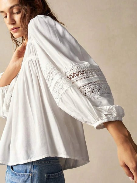DANA Top - White-Women Tops, Blouses & Tee- Boheme Junction