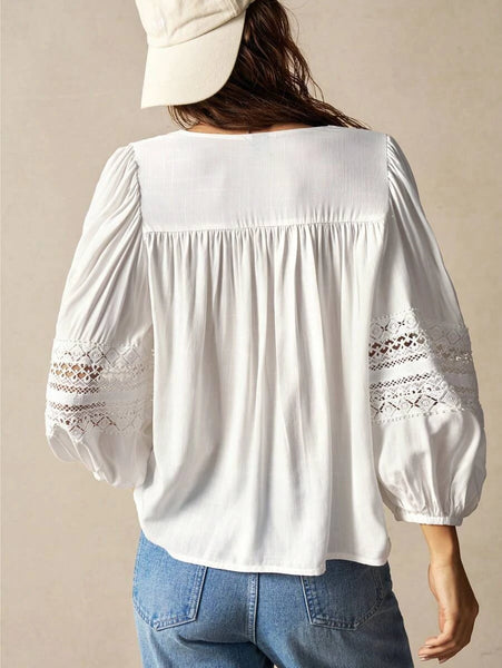 DANA Top - White-Women Tops, Blouses & Tee- Boheme Junction