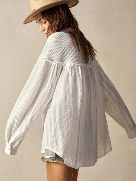 Pip Top - White-Women Tops, Blouses & Tee- Boheme Junction