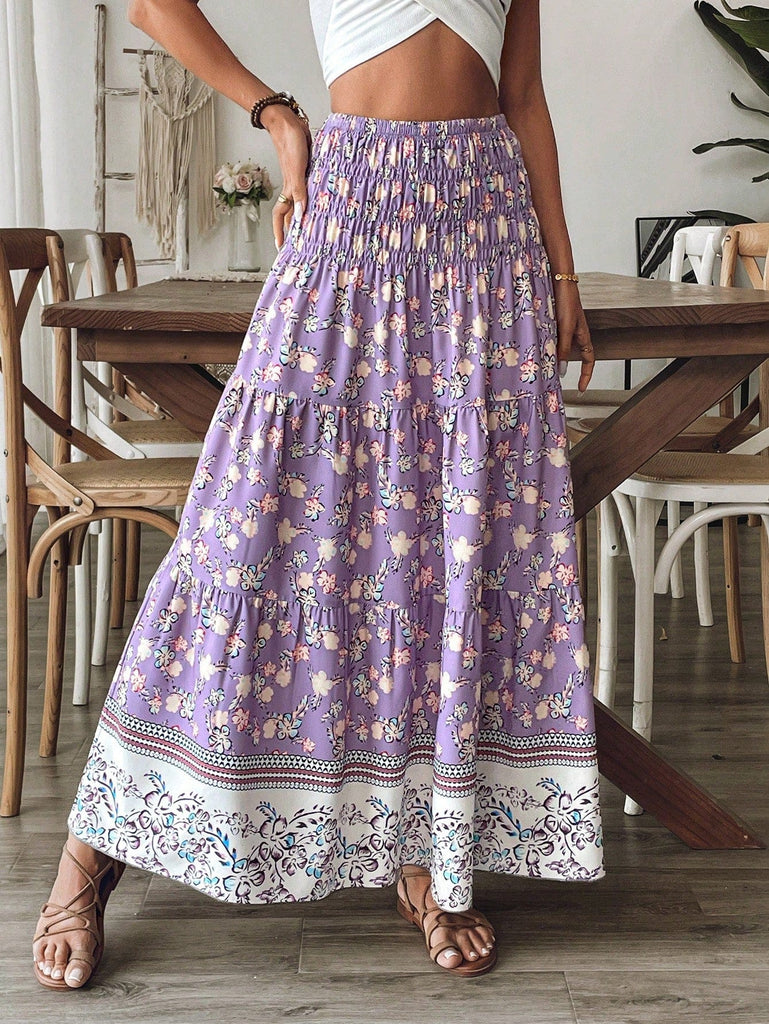 スカート BOHEMSEO bohemian seoul CROSSOVER SKIRT Boho Skirt, Hippie Skirts, Maxi Skirt, Crimson Fire Pink