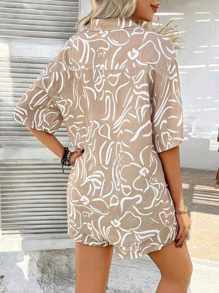 CALLISTA Short & Top Set - Brown-Women Co-ords- Boheme Junction