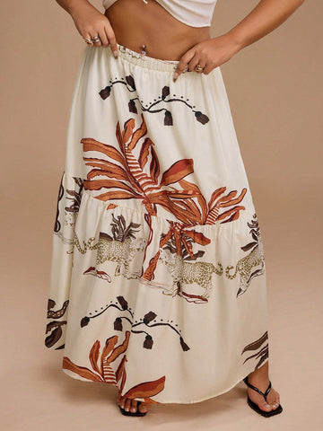 PLUS SIZE Corina Maxi Skirt-Plus Size Bottoms- Boheme Junction