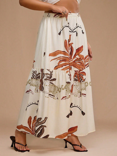 PLUS SIZE Corina Maxi Skirt-Plus Size Bottoms- Boheme Junction