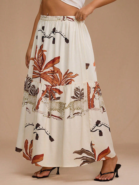 PLUS SIZE Corina Maxi Skirt-Plus Size Bottoms- Boheme Junction