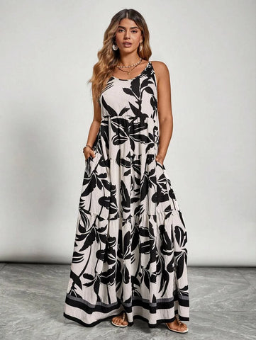 PLUS SIZE Jarah Maxi Dress - Black-Plus Size Dresses- Boheme Junction