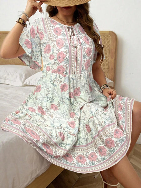 PLUS SIZE Zarah Mini Dress - Mint-Plus Size Dresses- Boheme Junction