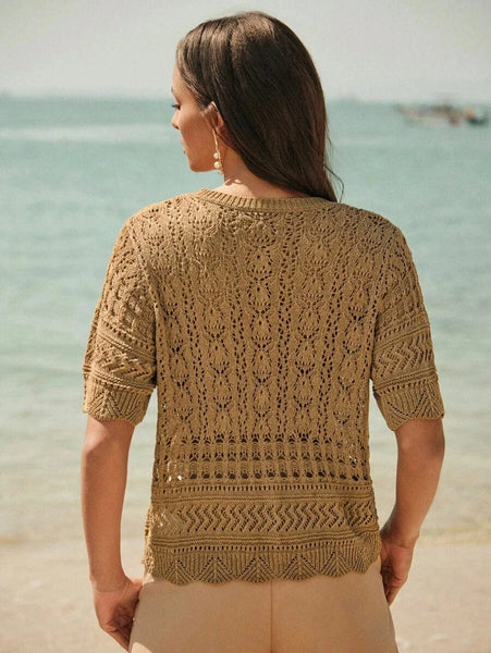 PHOEBE Top - Camel-Women Knitwear- Boheme Junction