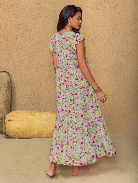 PLUS SIZE Elissa Maxi Dress-Plus Size Dresses- Boheme Junction