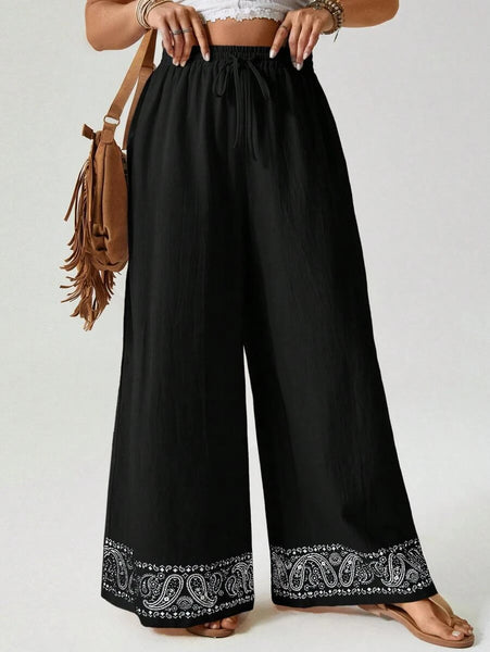 PLUS SIZE Bridget Pants - Black-Plus Size Bottoms- Boheme Junction