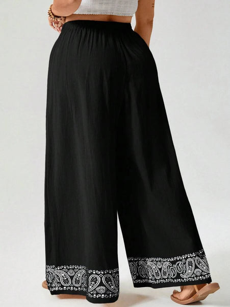 PLUS SIZE Bridget Pants - Black-Plus Size Bottoms- Boheme Junction